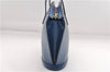 Authentic Louis Vuitton Epi Saint Jacques Hand Bag Blue M52275 LV 2812E