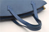 Authentic Louis Vuitton Epi Saint Jacques Hand Bag Blue M52275 LV 2812E
