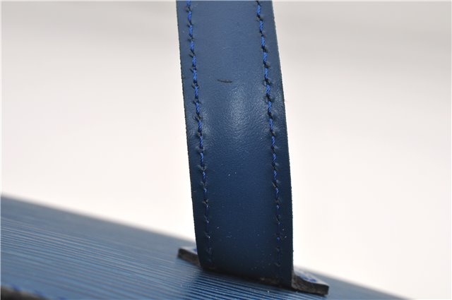 Authentic Louis Vuitton Epi Saint Jacques Hand Bag Blue M52275 LV 2812E