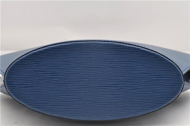 Authentic Louis Vuitton Epi Saint Jacques Hand Bag Blue M52275 LV 2812E