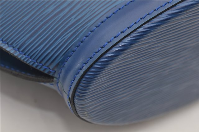 Authentic Louis Vuitton Epi Saint Jacques Hand Bag Blue M52275 LV 2812E