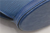 Authentic Louis Vuitton Epi Saint Jacques Hand Bag Blue M52275 LV 2812E