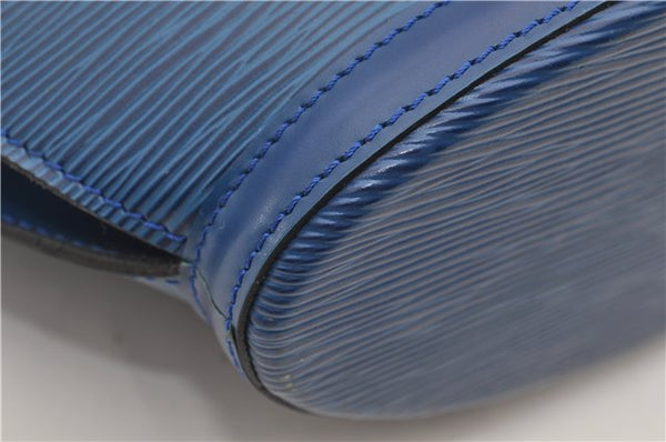 Authentic Louis Vuitton Epi Saint Jacques Hand Bag Blue M52275 LV 2812E