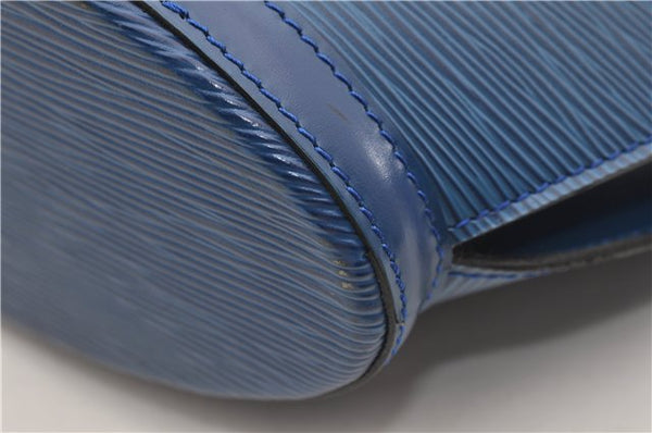 Authentic Louis Vuitton Epi Saint Jacques Hand Bag Blue M52275 LV 2812E