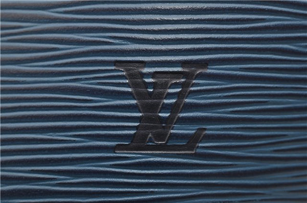 Authentic Louis Vuitton Epi Saint Jacques Hand Bag Blue M52275 LV 2812E
