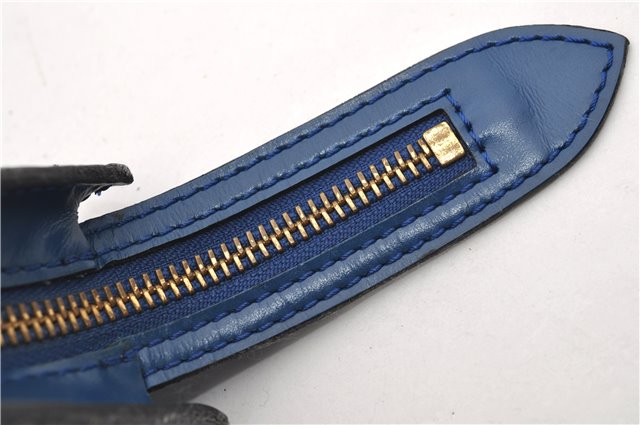 Authentic Louis Vuitton Epi Saint Jacques Hand Bag Blue M52275 LV 2812E