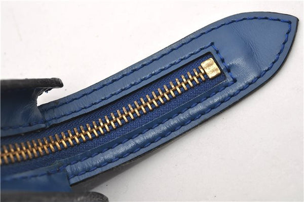 Authentic Louis Vuitton Epi Saint Jacques Hand Bag Blue M52275 LV 2812E
