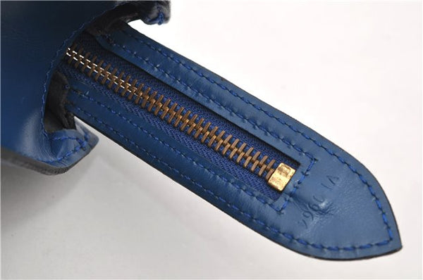 Authentic Louis Vuitton Epi Saint Jacques Hand Bag Blue M52275 LV 2812E