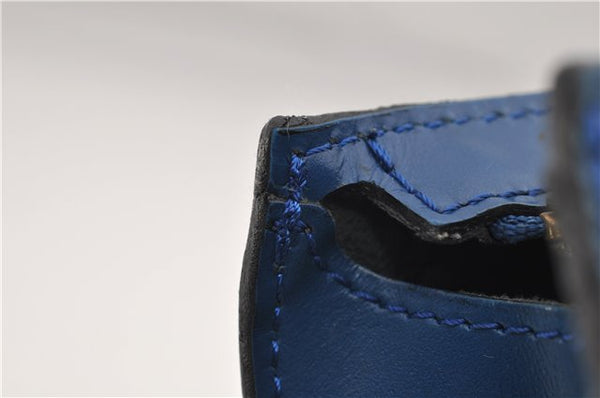Authentic Louis Vuitton Epi Saint Jacques Hand Bag Blue M52275 LV 2812E