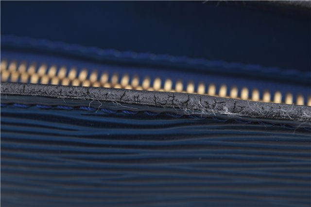 Authentic Louis Vuitton Epi Saint Jacques Hand Bag Blue M52275 LV 2812E