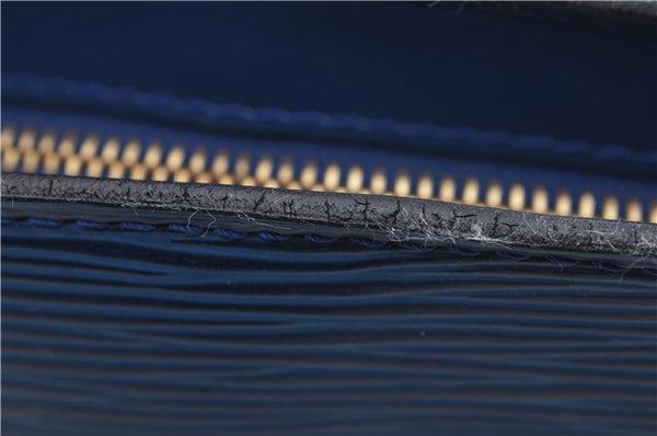 Authentic Louis Vuitton Epi Saint Jacques Hand Bag Blue M52275 LV 2812E