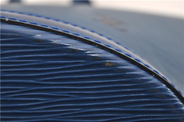 Authentic Louis Vuitton Epi Saint Jacques Hand Bag Blue M52275 LV 2812E