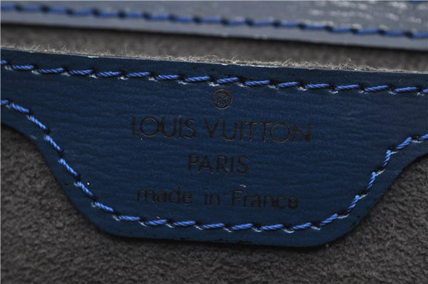 Authentic Louis Vuitton Epi Saint Jacques Hand Bag Blue M52275 LV 2812E