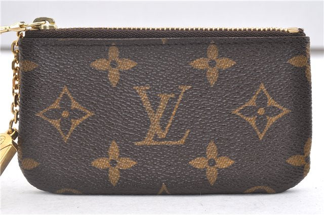 Authentic Louis Vuitton Monogram Pochette Cles Coin Purse Case M62650 LV 2812F