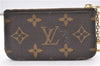 Authentic Louis Vuitton Monogram Pochette Cles Coin Purse Case M62650 LV 2812F