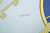 Authentic HERMES Carre 90 Scarf "SPRINGS" Silk Blue Box 2813D