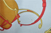 Authentic HERMES Carre 90 Scarf "SPRINGS" Silk Blue Box 2813D