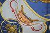 Authentic HERMES Carre 90 Scarf "SPRINGS" Silk Blue Box 2813D