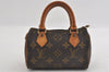 Authentic Louis Vuitton Monogram Mini Speedy Hand Bag Purse M41534 LV 2813I