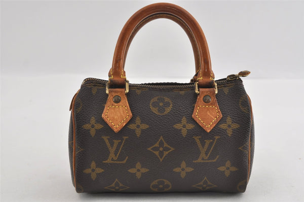 Authentic Louis Vuitton Monogram Mini Speedy Hand Bag Purse M41534 LV 2813I