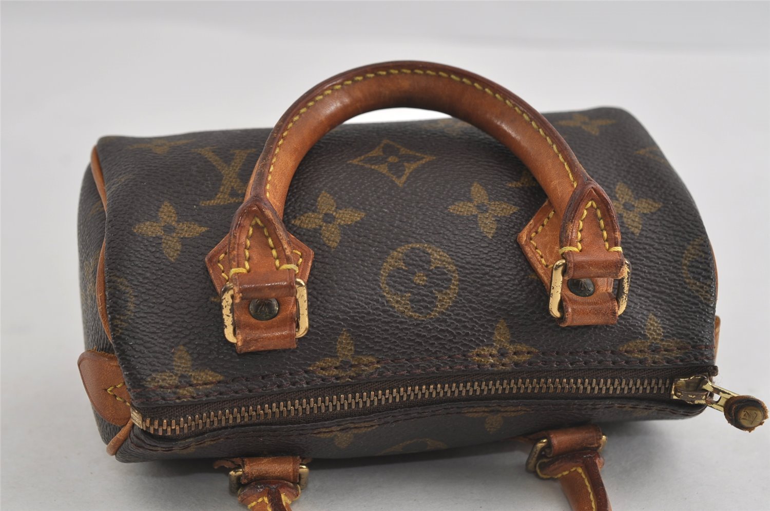 Authentic Louis Vuitton Monogram Mini Speedy Hand Bag Purse M41534 LV 2813I