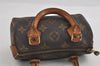 Authentic Louis Vuitton Monogram Mini Speedy Hand Bag Purse M41534 LV 2813I