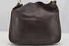 Authentic GUCCI Vintage Bamboo 2Way Shoulder Hand Bag Leather Brown Junk 2815I