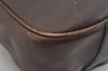 Authentic GUCCI Vintage Bamboo 2Way Shoulder Hand Bag Leather Brown Junk 2815I