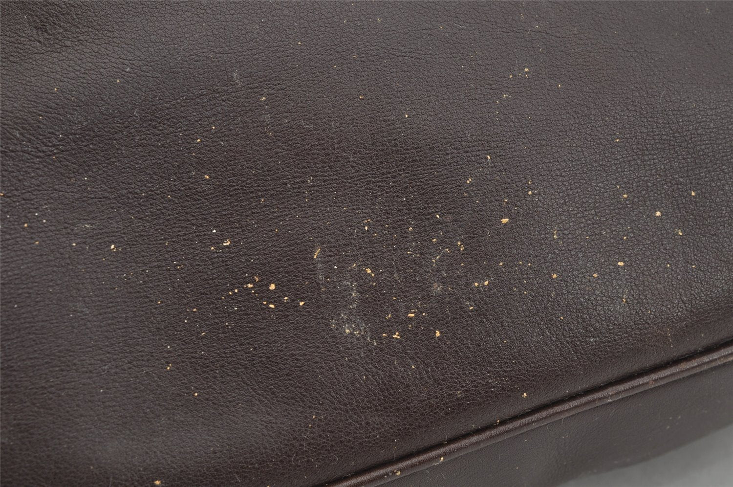 Authentic GUCCI Vintage Bamboo 2Way Shoulder Hand Bag Leather Brown Junk 2815I