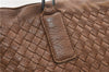 Authentic BOTTEGA VENETA Intrecciato Leather Shoulder Tote Bag Brown 2816E