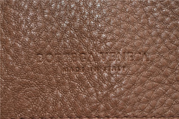 Authentic BOTTEGA VENETA Intrecciato Leather Shoulder Tote Bag Brown 2816E