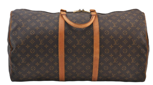 Authentic Louis Vuitton Monogram Keepall 60 Travel Boston Bag M41422 LV 2816F