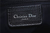 Christian Dior Trotter Flight Line Hand Tote Bag Canvas Leather Navy Blue 2817D