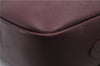 Authentic Cartier Must de Cartier Shoulder Cross Bag Leather Bordeaux Red 2817E