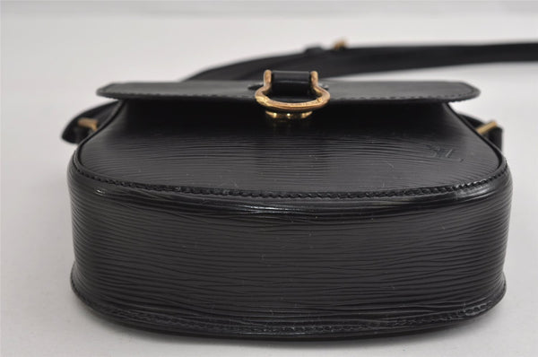 Authentic Louis Vuitton Epi Saint Cloud PM Shoulder Bag Black M52212 LV 2817I