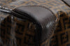 Authentic FENDI Zucchino Vintage Hand Boston Bag PVC Leather Brown 2818E