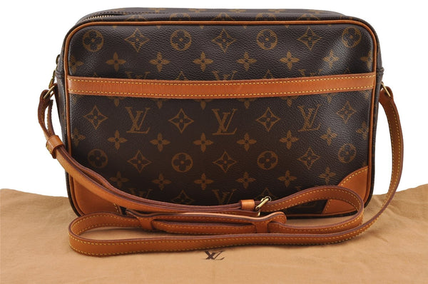 Authentic Louis Vuitton Monogram Trocadero 30 Shoulder Cross Bag M51272 LV 2819I