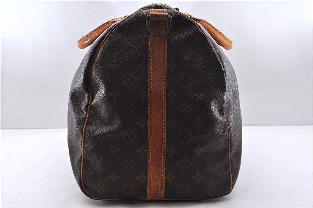 Authentic Louis Vuitton Monogram Keepall Bandouliere 50 M41416 Boston Bag 2820E