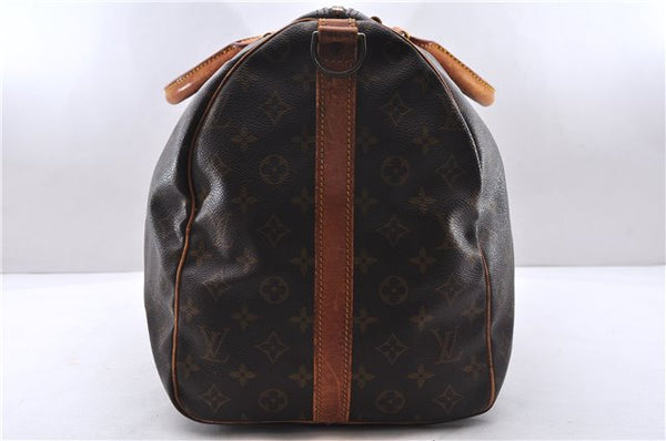 Authentic Louis Vuitton Monogram Keepall Bandouliere 50 M41416 Boston Bag 2820E