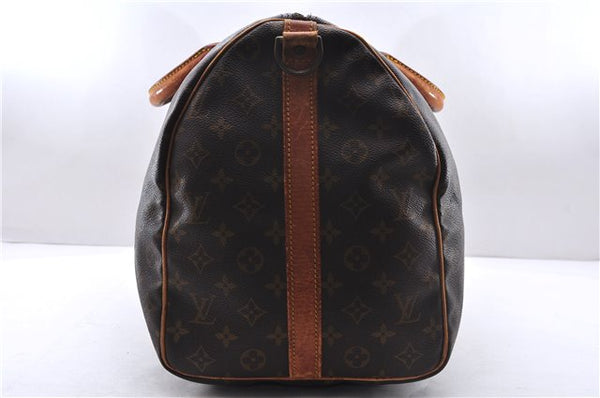 Authentic Louis Vuitton Monogram Keepall Bandouliere 50 M41416 Boston Bag 2820E