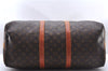 Authentic Louis Vuitton Monogram Keepall Bandouliere 50 M41416 Boston Bag 2820E