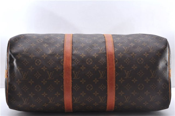 Authentic Louis Vuitton Monogram Keepall Bandouliere 50 M41416 Boston Bag 2820E