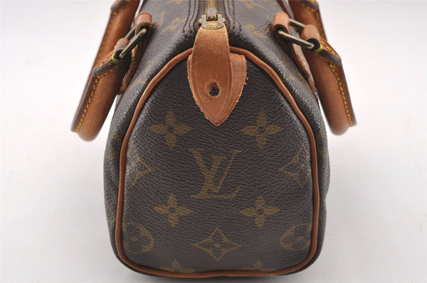 Authentic Louis Vuitton Monogram Mini Speedy Hand Bag Purse Old Model LV 2820I
