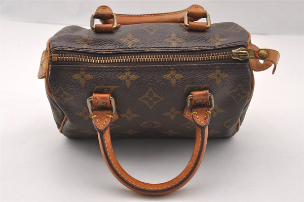 Authentic Louis Vuitton Monogram Mini Speedy Hand Bag Purse Old Model LV 2820I