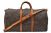 Auth Louis Vuitton Monogram Keepall Bandouliere 50 Boston Bag M41416 LV 2821E