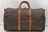 Auth Louis Vuitton Monogram Keepall Bandouliere 50 Boston Bag M41416 LV 2821E