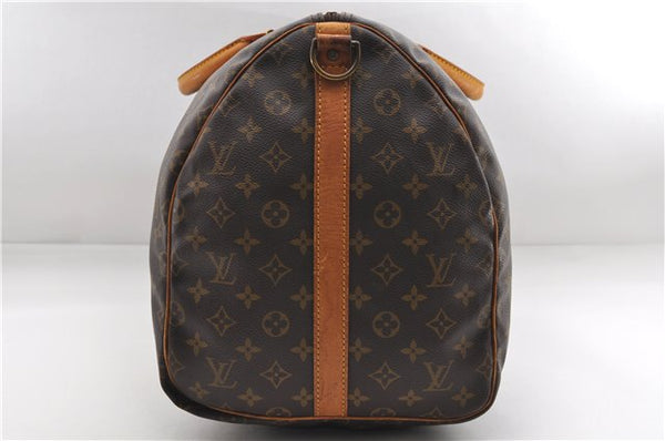 Authentic Louis Vuitton Monogram Keepall Bandouliere 55 M41414 Boston Bag 2823E
