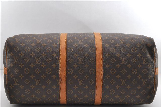Authentic Louis Vuitton Monogram Keepall Bandouliere 55 M41414 Boston Bag 2823E