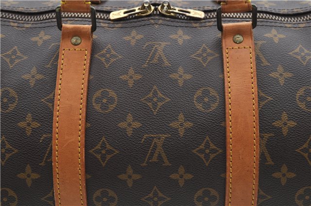 Authentic Louis Vuitton Monogram Keepall Bandouliere 55 M41414 Boston Bag 2823E