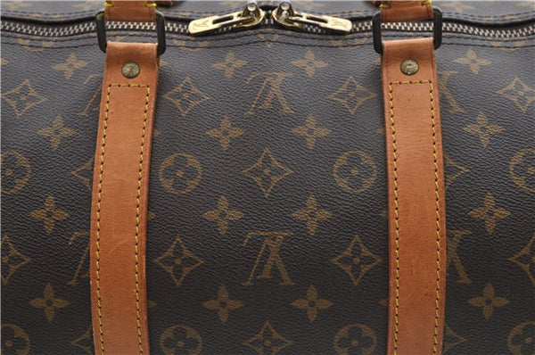 Authentic Louis Vuitton Monogram Keepall Bandouliere 55 M41414 Boston Bag 2823E